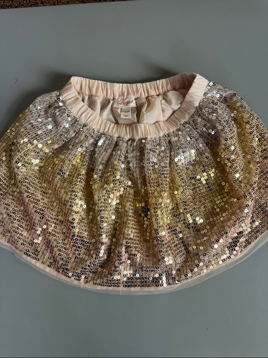 Cat & Jack Other - Cat & Jack Pink and Gold Sequin Skirt